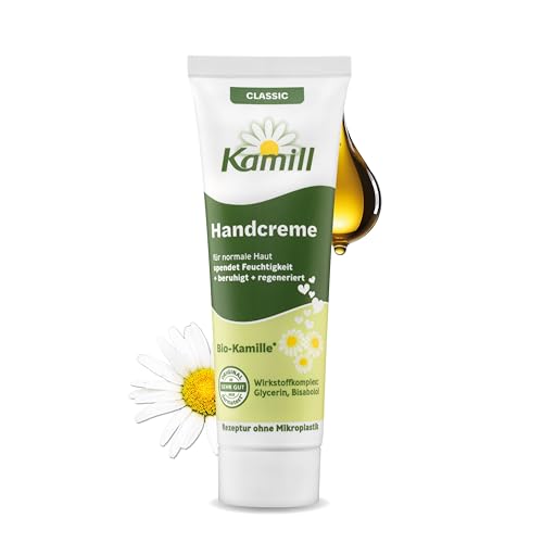 Kamill Handcreme Classic 30ml – vegane Creme – Hand- & Nagelpflege mit Bio- Kamille in Reisegröße - beruhigend, schützend & feuchtigkeitsspendend von Kamill