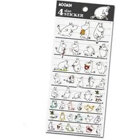 MOOMIN 4 Size Sticker 95×205mm von Kamio Japan