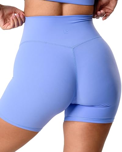 Kamo Fitness Featherlite Enhance 15,2 cm Damen-Biker-Shorts, versteckter Scrunch, keine Vordernaht, weich, leicht, Butt-Lifting Yoga, Persisches Juwel, X-Klein von Kamo Fitness