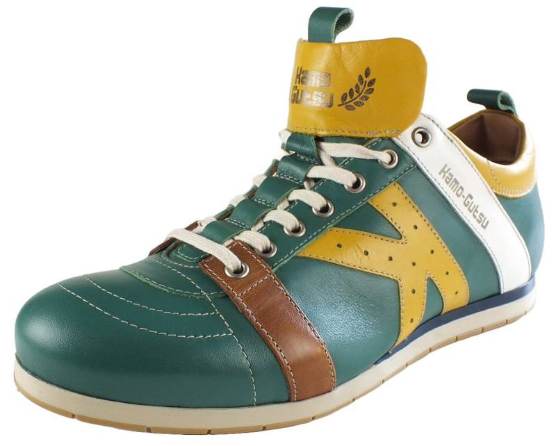 Kamo-Gutsu Herren Leder Sneaker Halbschuhe Sneaker Wechselfussbett von Kamo-Gutsu