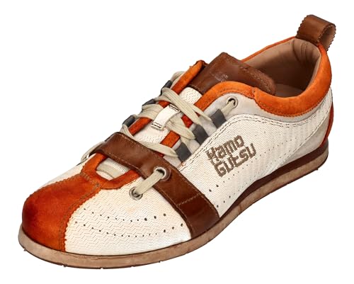 Kamo-Gutsu Herren Sneakers TIFO 017 Arancio onda Bianco, Größe:44 EU von Kamo-Gutsu