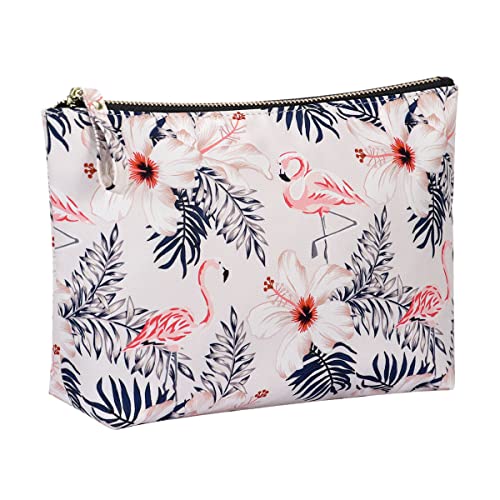 Kamo Make-up-Taschen – Kosmetiktasche für Frauen mit Reißverschluss, Reise-Kosmetik-Organizer, Reisetaschen für Toilettenartikel, Federmäppchen, A-Flamingo, Einheitsgröße von Kamo