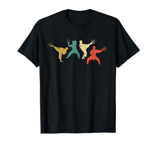Kampfkunst Karate Kampfkunst - Vintage Retro T-Shirt für Karate Fans, Schüler, Männer, Schwarz, S, Kurzarm von Kampfkunst