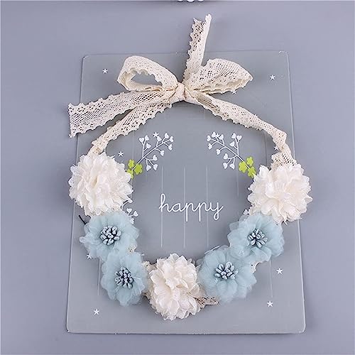 Brautgirlande Blumenkranz Krone, Stirnband Kinderstirnband Blumen Kind Blumenkrone Hochzeit Haar Blumenkrone Babykranz for ein Mädchen Charms Kränze (Farbe: 06) (Color : 2) von KanDuo