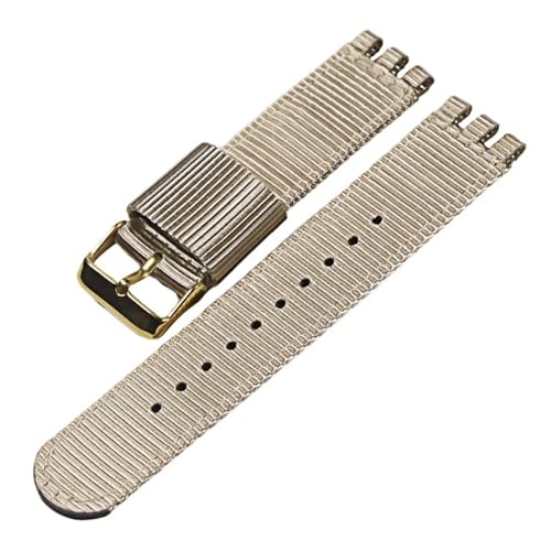 KanaAt LKQASD Nylonarmband, kompatibel mit Swatch-Armband, 17 mm, 19 mm, 20 mm, Nylon-Uhrengürtel, Armband, Handgelenkband, Ersatz for Damen- und Herrenuhren, Zubehör (Color : 8-G, Size : 19mm) von KanaAt