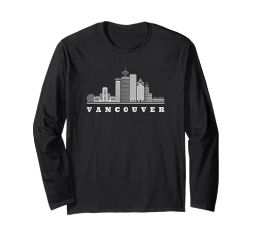 Vancouver Skyline Kanada, Damen Herren Kinder Vancouver Langarmshirt Vancouver Skyline Kanada, Damen Herren Kinder Vancouver Langarmshirt von Kanada Vancouver Kanadier