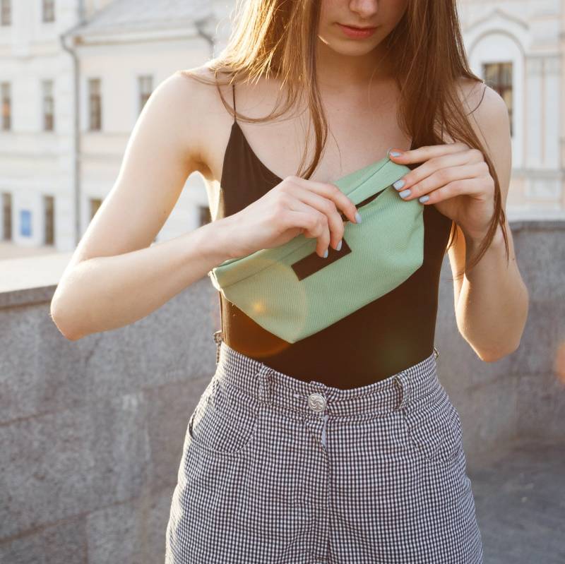 Mint Bauchtasche/Festival Fanny Pack Damen von Kandelabr