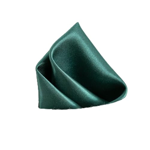 Kandharis Designer Einstecktuch einfarbig uni Kavalierstuch Stecktuch Pochtette 22cm X 22cm ET-01 Dunkelgrün von Kandharis