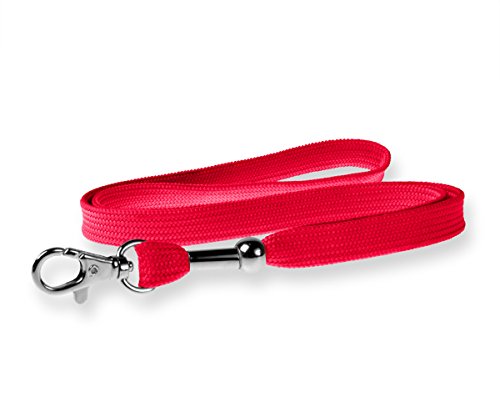 Kandinsky Schlüsselbänder Lanyards unbedruckt, Rot, mit Verschluss, 12 mm Breite (50 Stück) von Kandinsky