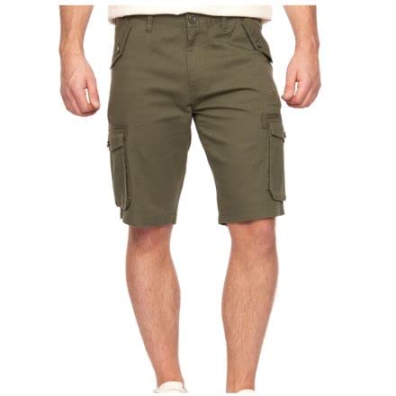 Kandor Kurze Hosen Herren - Cargo Shorts für Männer, Chino Bermuda Hose, Outdoor Herren-Shorts, Arbeitshosen, Sommer Bermuda-Short, Sommerhose mit 6 Taschen aus 100% Baumwolle(36,Beetle) von Kandor