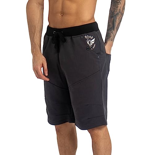 Kandor Kurze Hosen Herren – Jogginghose für Männer, Sommer Herren-Shorts aus Baumwolle Stoff, Sporthosen mit Taschen, Feizeithose für Gym, Sport, Fitness, Bermuda Shorts(M,Nine Iron) von Kandor