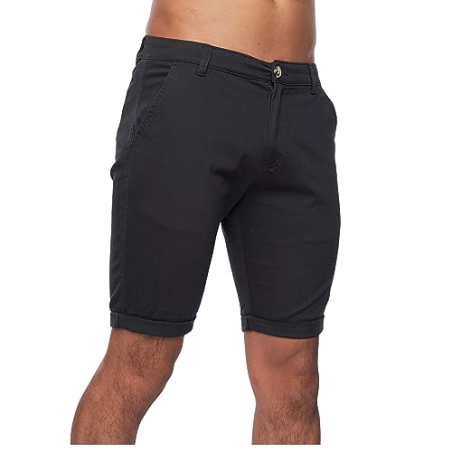 Kandor Kurze Hosen Herren – Sommer Chino Shorts für männer, Stretch Bermuda Kurze Hose, 98% Baumwolle Herrenshorts mit Taschen (Anthracite, W-32) von Kandor