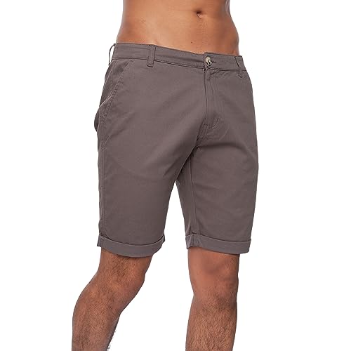 Kandor Kurze Hosen Herren – Sommer Chino Shorts für männer, Stretch Bermuda Kurze Hose, 98% Baumwolle Herrenshorts mit Taschen (Plum Kitten, W-34) von Kandor