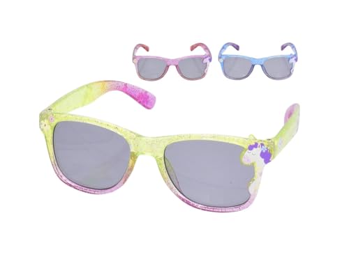 Glitzernde Kinder-Sonnenbrille für Mädchen, Einhorn-Sonnenbrille, sortiert – nur eine Sonnenbrille wird zufällig geliefert, mehrfarbig, Einheitsgröße von KandyToys