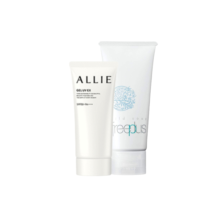 Kanebo - Allie Gel UV EX SPF50+ PA++++ X Freeplus Mild Soap Facial von Kanebo