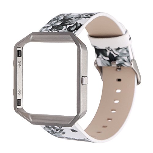 Armband kompatibel mit Fitbit Blaze, modisches Damen/Mädchen, weiches Leder, Ersatzband, verstellbar, 14 - 20,3 cm, Sportarmband mit Meatl-Rahmen, kompatibel mit Fitbit Blaze Armband kompatibel mit Fitbit Blaze, modisches Damen/Mädchen, weiches Leder, Ersatzband, verstellbar, 14 - 20,3 cm, Sportarmband mit Meatl-Rahmen, kompatibel mit Fitbit Blaze von KangPlus