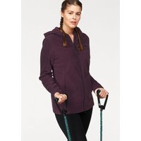 Große Größen: KangaROOS Fleecejacke, aubergine, Gr.44/46-56/58 von KangaROOS LM