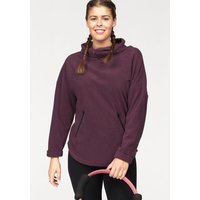 Große Größen: KangaROOS Fleecepullover, aubergine, Gr.44/46-56/58 von KangaROOS LM