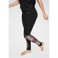 Große Größen: Leggings, schwarz-apricot, Gr.44-54 von KangaROOS LM