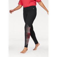 Große Größen: Leggings, schwarz-rot, Gr.40-54 von KangaROOS LM