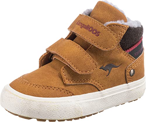 KangaROOS Unisex Kinder Kavu Primo V Sneaker, Tan Yellow Rouge, 21 EU von KangaROOS