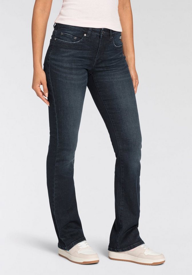 KangaROOS 5-Pocket-Jeans ausgestellte Beinform, Used-Waschung, normale Leibhöhe KangaROOS 5-Pocket-Jeans ausgestellte Beinform, Used-Waschung, normale Leibhöhe von KangaROOS