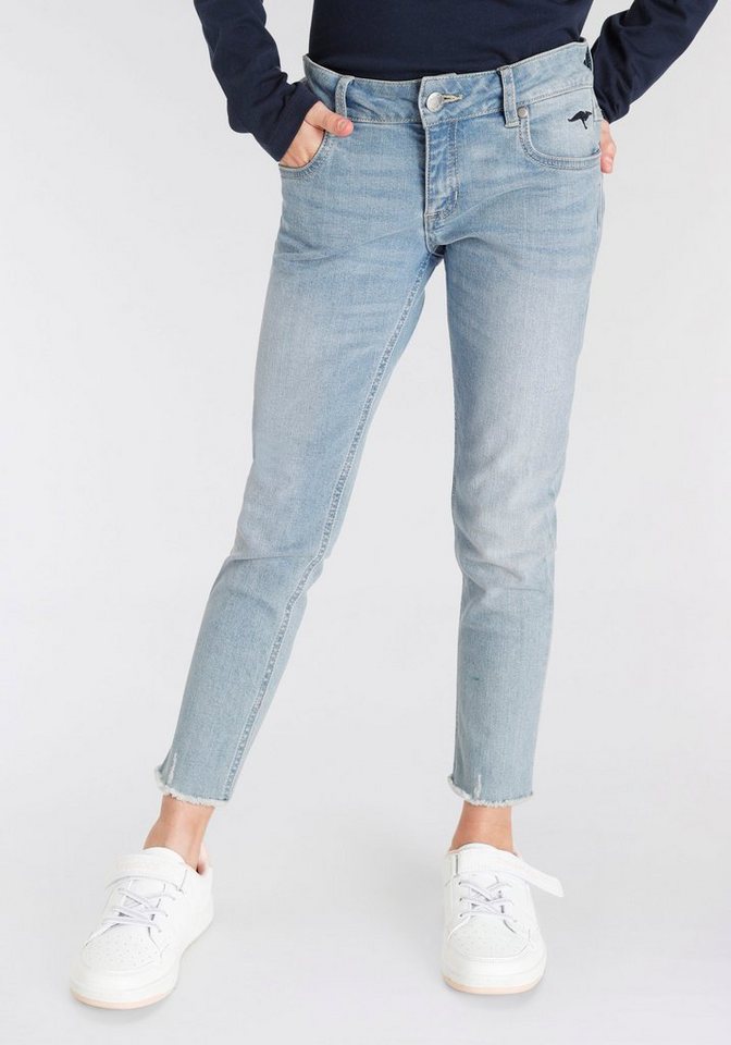 KangaROOS 7/8-Jeans für Mädchen mit geschnittener Saumkante von KangaROOS