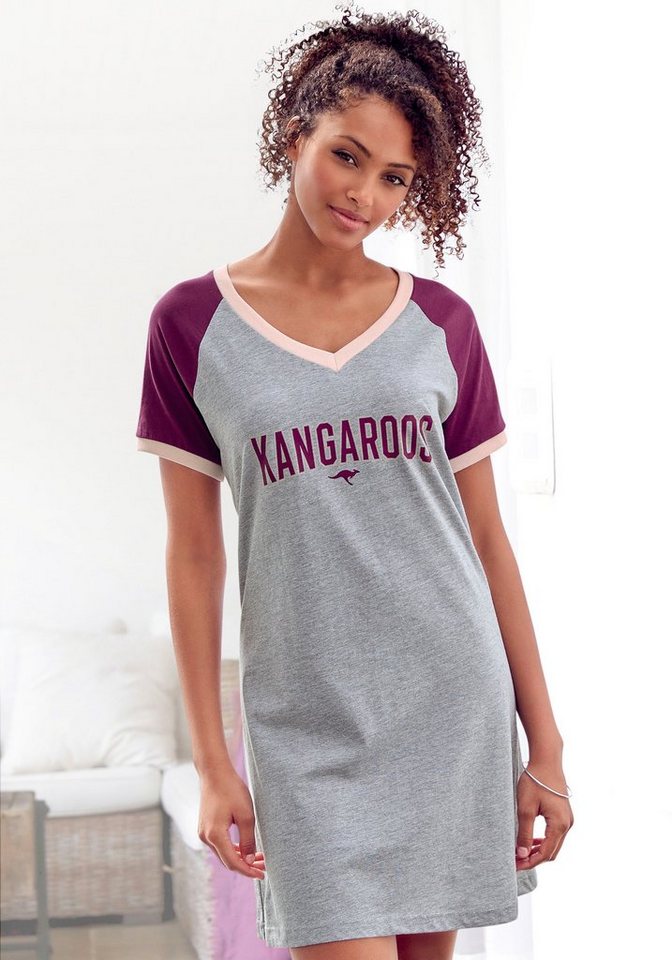 KangaROOS Bigshirt mit kontrastfarbenen Raglanärmeln von KangaROOS