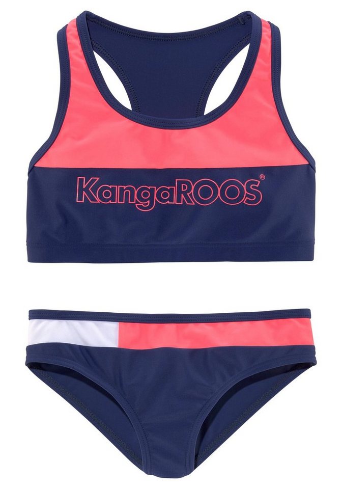KangaROOS Bustier-Bikini »Energy Kids« (1-St) im Colourblocking-Design von KangaROOS