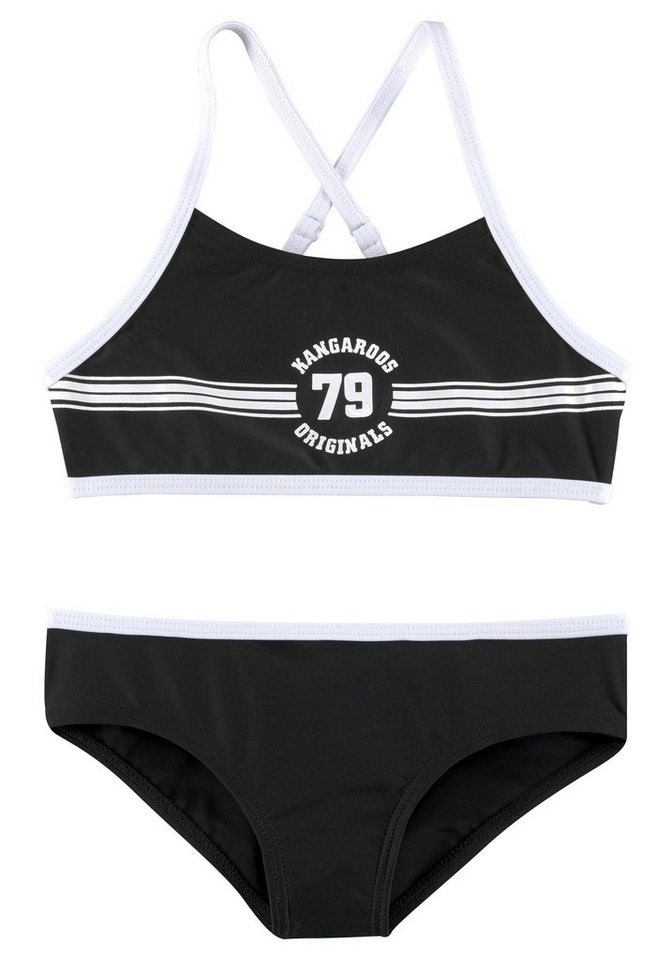 KangaROOS Bustier-Bikini »Sporty« mit sportlichem Frontdruck von KangaROOS