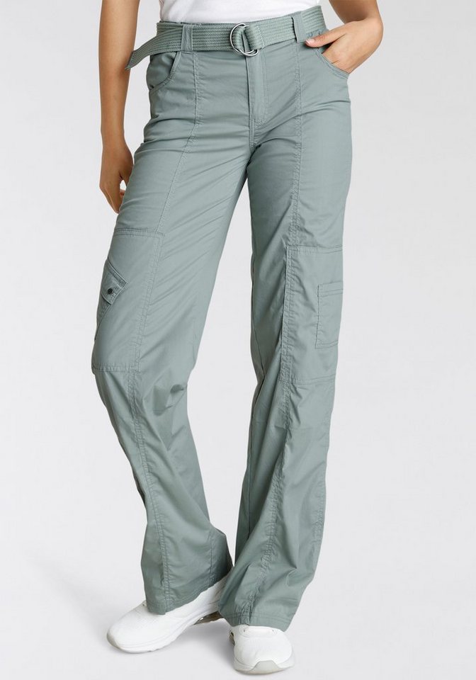 KangaROOS Cargohose (2-tlg., mit abnehmbarem Gürtel) mit besonderem Taschen-Design von KangaROOS