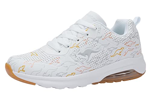 KangaROOS Damen K-Air Ora Brand Sneaker, White/metallic Multi, 37 EU von KangaROOS