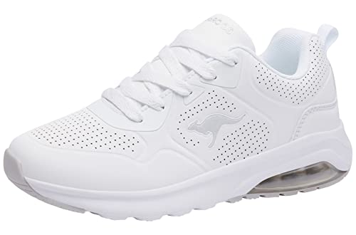 KangaROOS Damen K-Air Ora Sneaker, White/Silver, 39 EU von KangaROOS