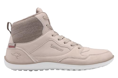 KangaROOS Damen K-BF Sleet Mid Sneaker, Crystal Gray/Stone Brown, 40 EU von KangaROOS