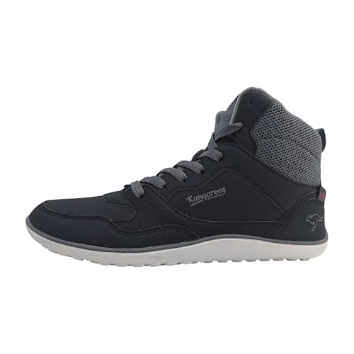 KangaROOS Damen K-BF Sleet Mid Sneaker, Raven/Steel Grey, 39 EU von KangaROOS