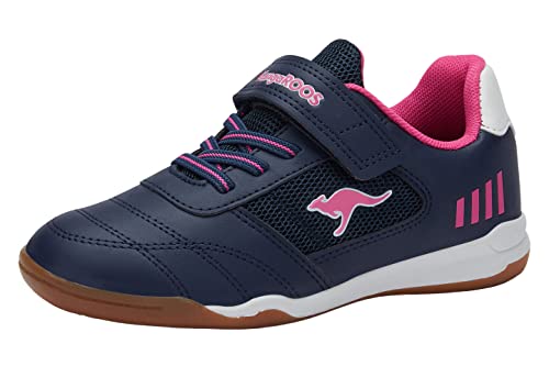 KangaROOS Damen K-Bilyard EV Sportschuhe, dk Navy/Daisy pink, 35 EU von KangaROOS