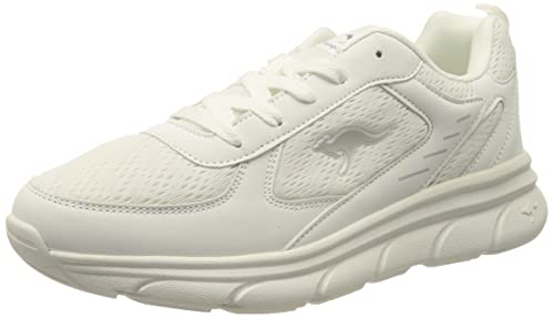 KangaROOS Damen K-CR Pad Sneaker, White/Silver, 37 EU von KangaROOS