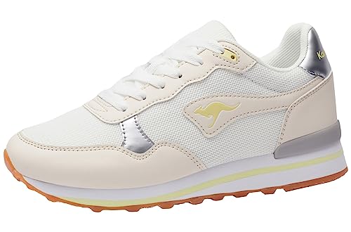 KangaROOS Damen K-Eva UNO Sneaker, White/Cream White, 37 EU von KangaROOS