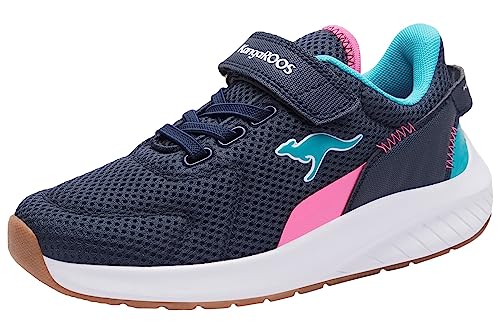 KangaROOS Damen K-Fort Jag EV Sneaker, dk Navy/neon pink, 35 EU von KangaROOS