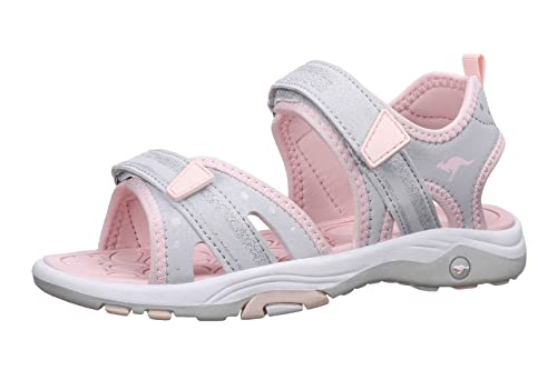 KangaROOS Damen K-Leni Fee Sandale, Vapor Grey/Frost pink, 37 EU von KangaROOS