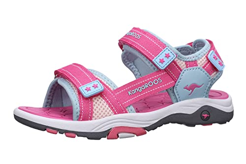 KangaROOS Damen K-Leni Kira Sandale, Blue Sky/Daisy pink, 35 EU von KangaROOS