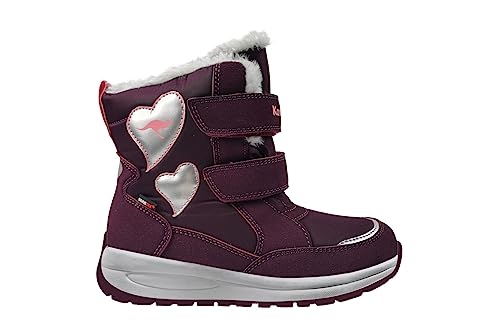 KangaROOS Mädchen K-Lurve RTX Herbst-& Winterstiefel, Shiraz/Dusty Rose, 40 EU von KangaROOS