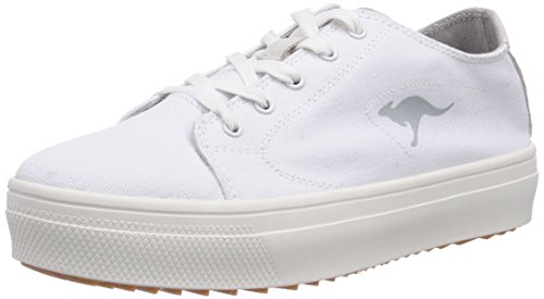 KangaROOS Damen K-Mid Plateau 5071 Sneakers, Weiß (White 000), 40 von KangaROOS