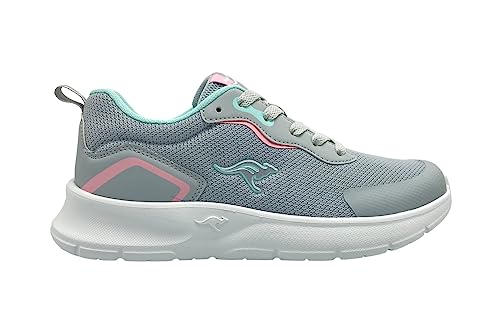 KangaROOS Damen K-NJ Nyla Sneaker, Vapor Grey/Mint, 39 EU von KangaROOS