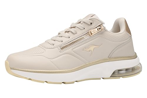 KangaROOS Damen K-PL Proud RV Sneaker, cool beige/Rich Gold, 37 EU KangaROOS Damen K-PL Proud RV Sneaker, cool beige/Rich Gold, 37 EU von KangaROOS