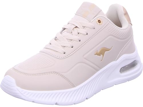 KangaROOS Damen K-PLN Proud RV Sneaker, cool beige/Rich Gold, 40 EU von KangaROOS