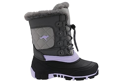 KangaROOS Damen K-Pe Marty Ii RTX Schneestiefel, Steel Grey/Lavender, 37 EU von KangaROOS