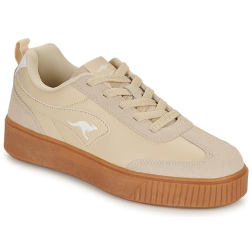 KangaROOS Damen K-Plat Megan Sneaker, beige/White, 42 EU von KangaROOS