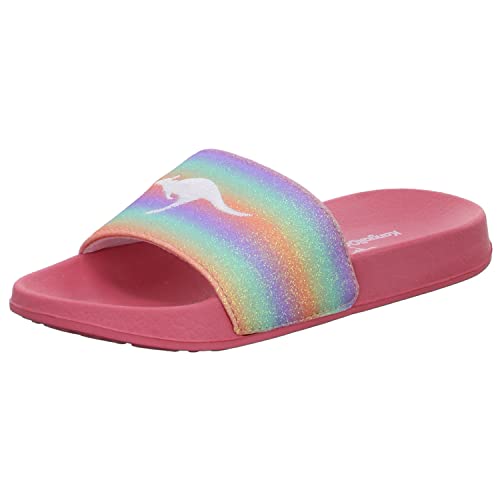 KangaROOS Damen K-Es Magic Slides, Daisy pink/Rainbow, 35 EU von KangaROOS