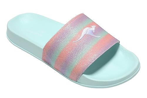 KangaROOS Damen K-Es Magic Slides, Mint/Rainbow, 36 EU von KangaROOS